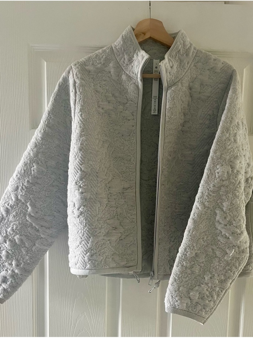 lululemon athletica Light Gray Quilted Jacket